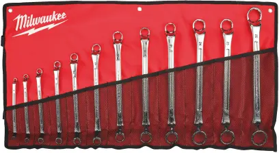 Sada oboustranných očkových klíčů 6 ÷ 32 mm Milwaukee vyhnutých 75° (12 ks) 4932492738 (MI4932492738)